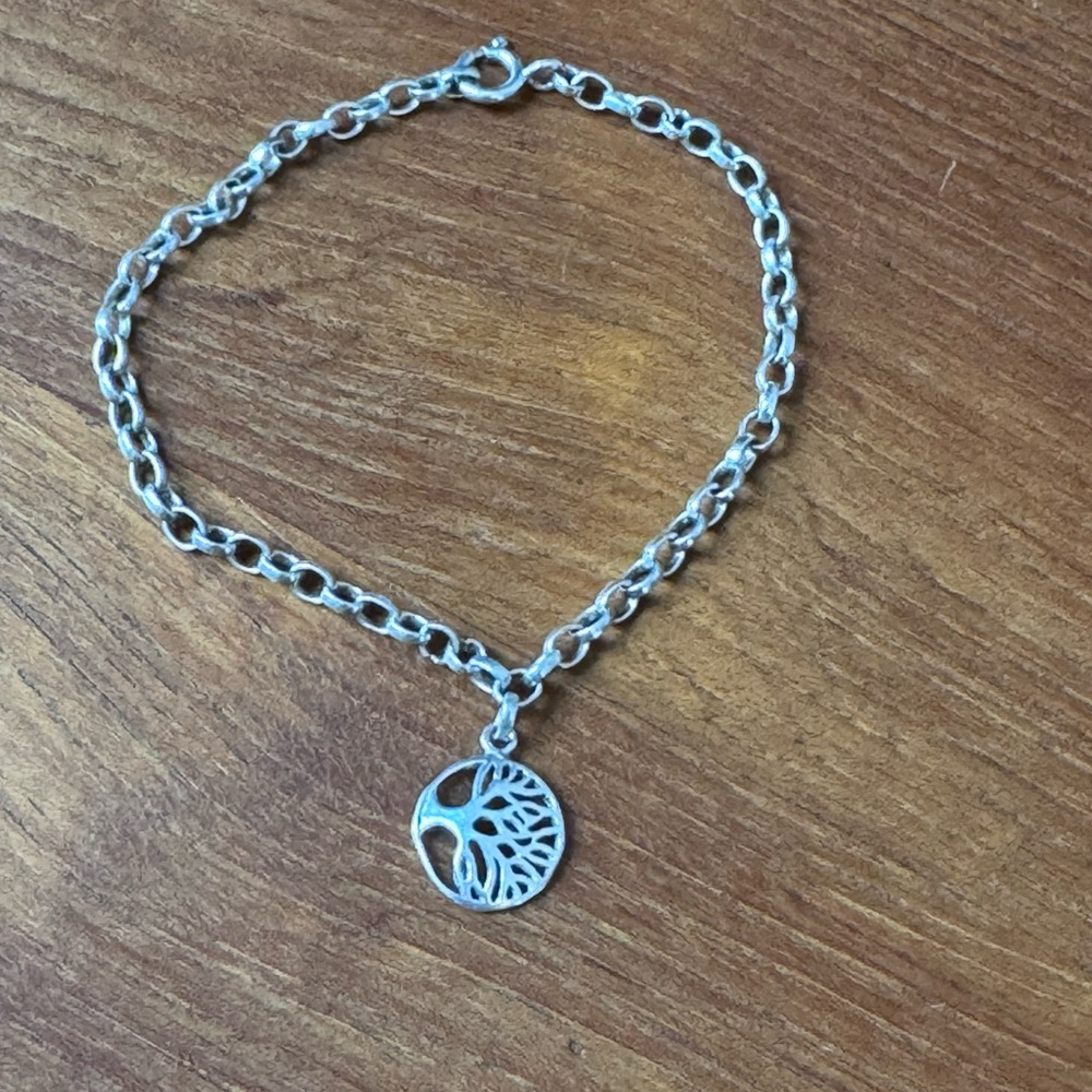 Sterling Silver 925 Tree Of Life Bracelet